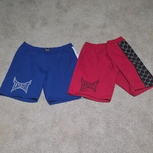 Tapout Blue and Red Shorts Duo